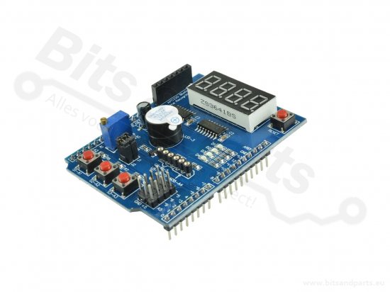 Arduino oefen- en experimenteer-shield met display